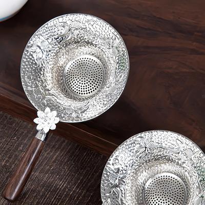 Mental Mesh Tea Strainer Stainless Steel Filter Sieve Teaware Lace Tea Drain Useful Tea Infusers Kitchen Accessories
