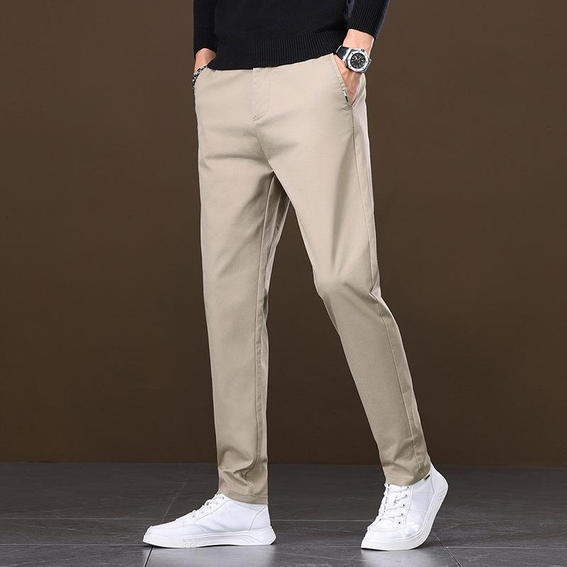 Spring and Autumn New Korean Slim Straight Trousers for Men