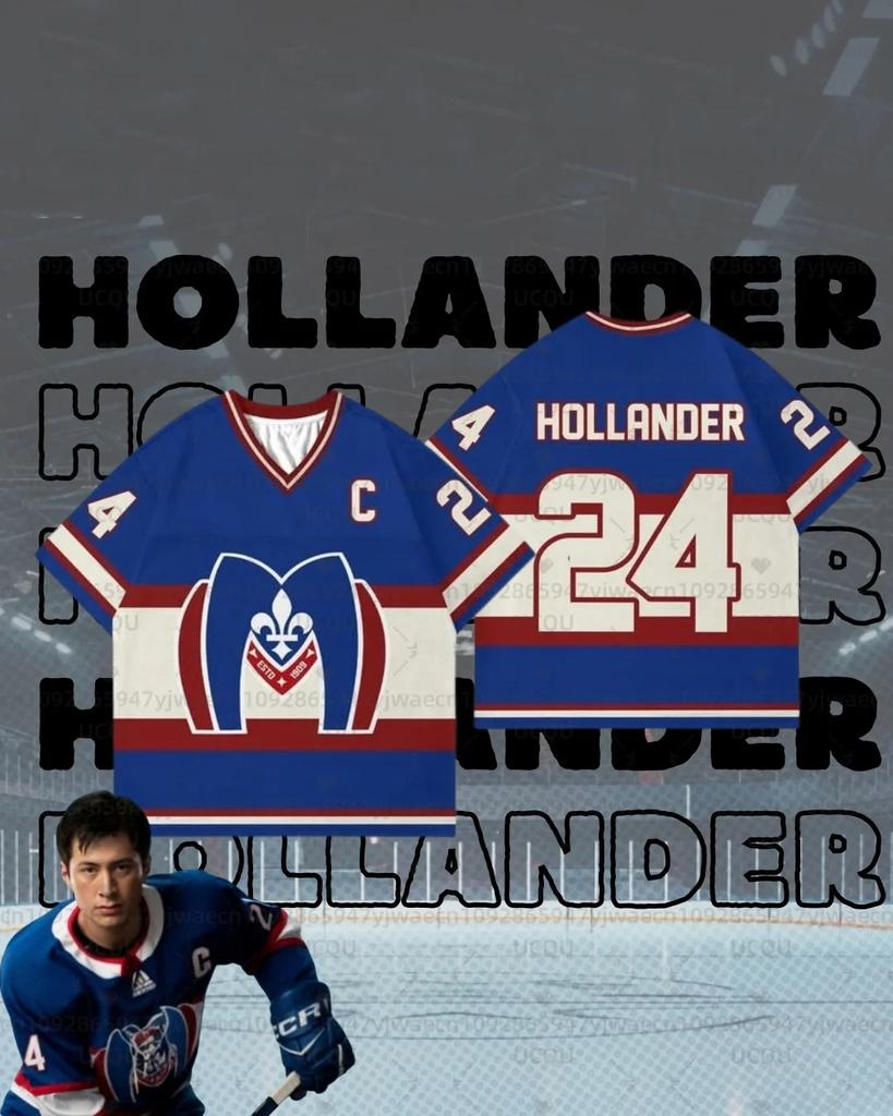New Men's Women's Heated Rivalry Hockey Jersey Short Sleeve Tee Men's Women's Rozanov HOLLANDER T-shirt Unisex Tops