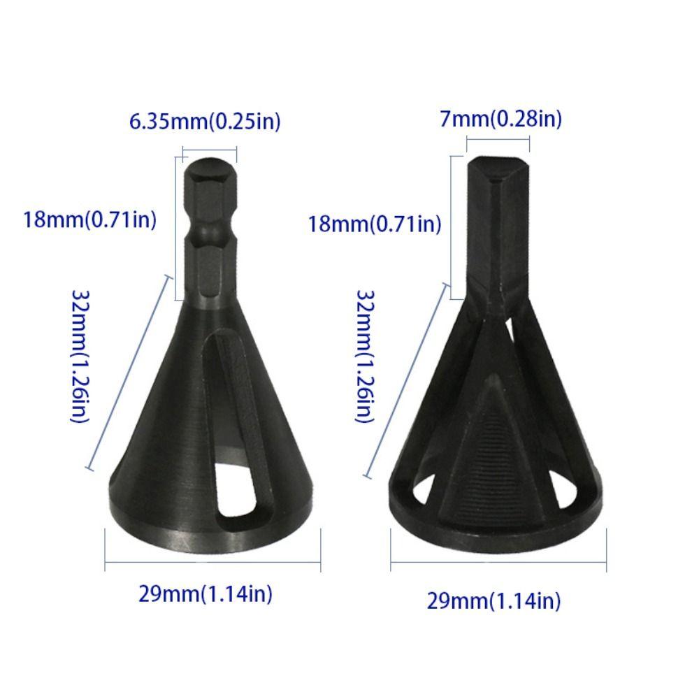Triangular Shank External Chamfer Drill Bit Deburring Drill Bit Cutter  Repair Bolt