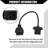 16 Pin OBD OBD2 Check Engine Adapter Cable Code Reader For Chrysler Jeep Dodge