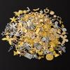 Mix Charm Metal Gold/Silver Color Animal Sun Angel Leaf DIY Pendant Charms For Jewelry Making Bulk Vintage Materials Accessories