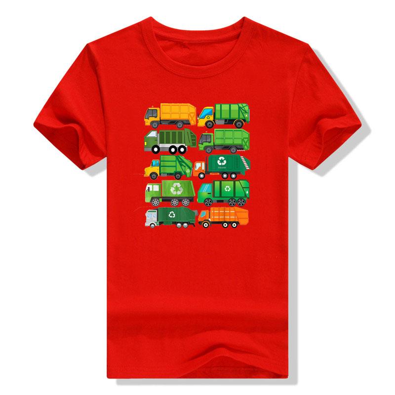 

Garbage Truck Recycling Day Trash Waste Separation Birthday T-Shirt Aesthetic Clothes Graphic Tee Tops for Kids Adults Gifts S