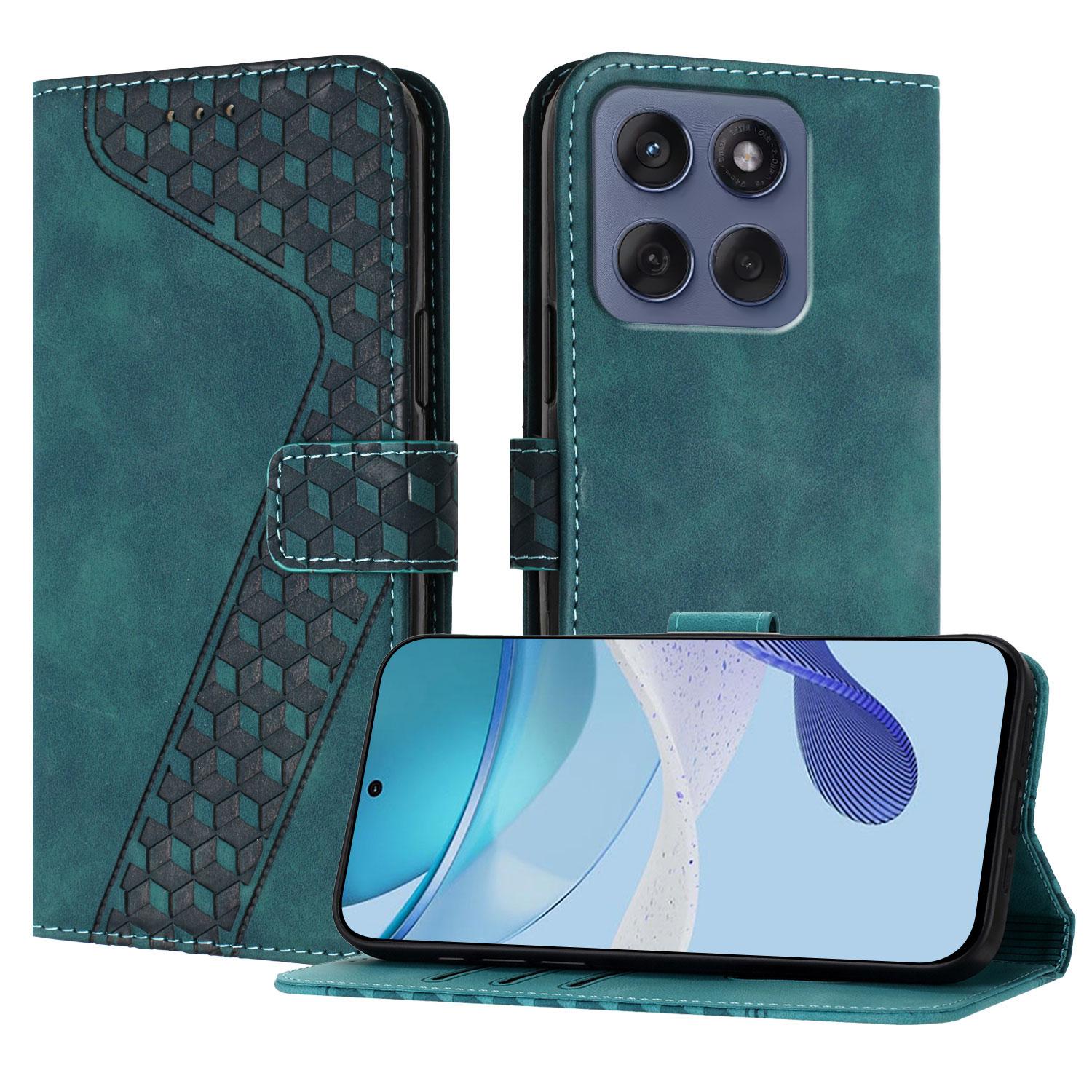 

For Motorola Moto G86 5G Leather Case 7-Shaped Pattern Wallet Stand Shockproof Phone Cover