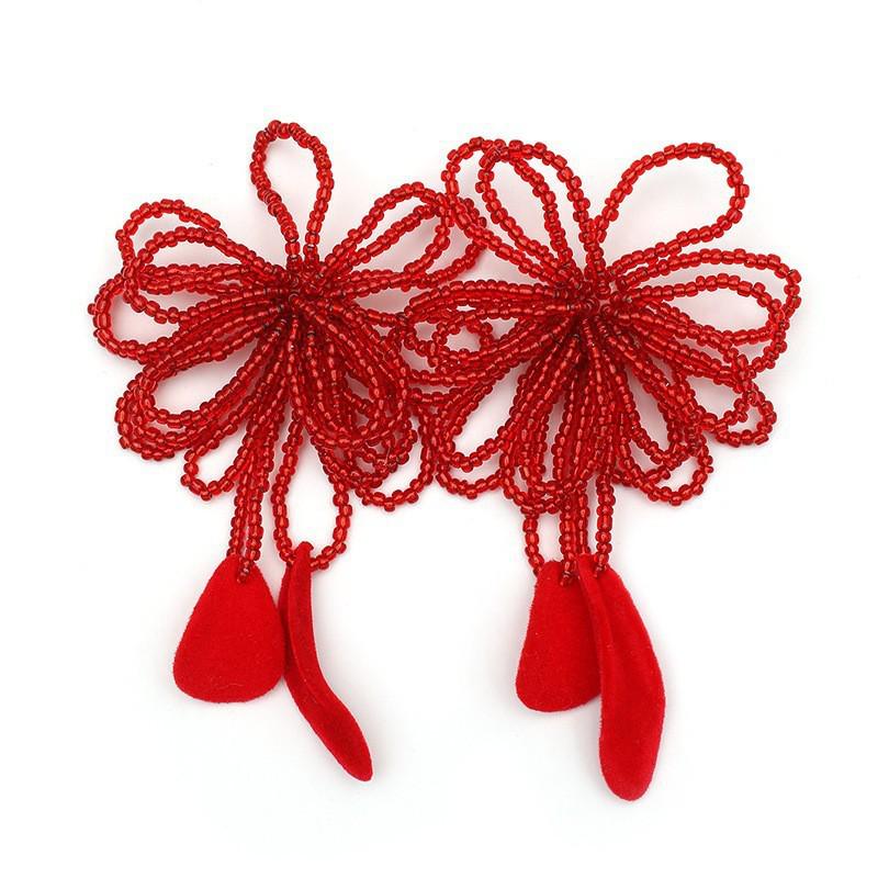 Fashionable Retro Long Tassel Bead Earrings - Hot Selling European & American Style Jewelry
