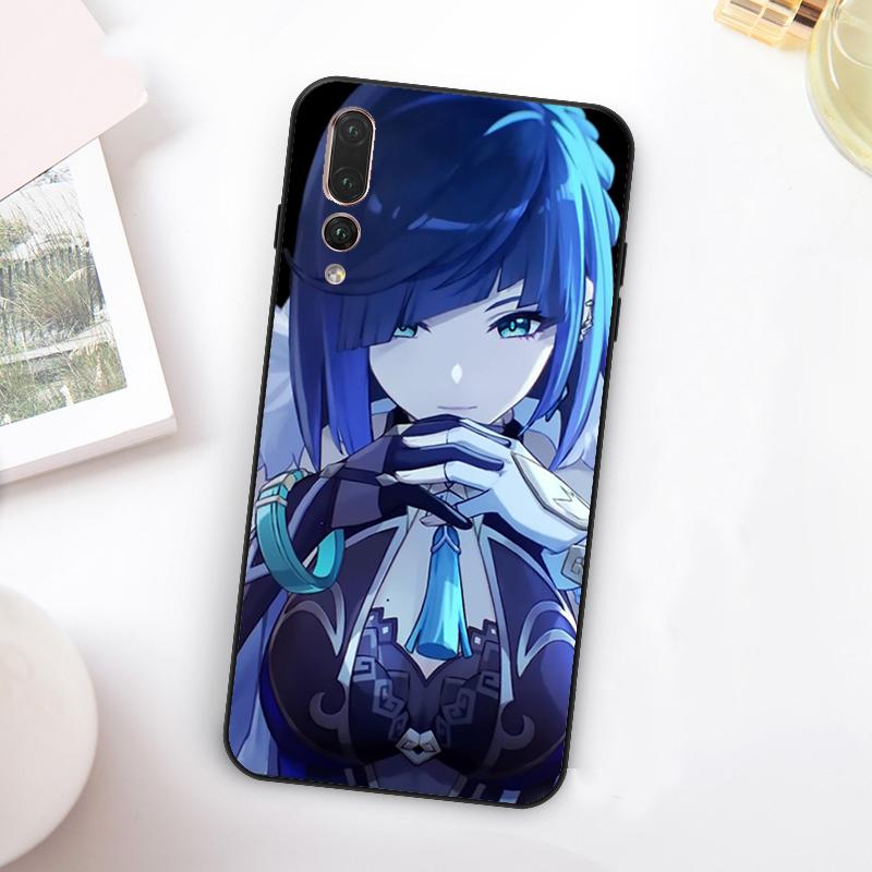 Yelan Genshin Impact For Huawei Nova Y60 Y70 Y90 Y72 Y73 Y61 Y91 7i 8i 11i 12i 12s 9 10 SE P20 P30 P40 Lite Case