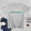Unisex Switzerland Alps Vintage Mountains Swiss Souvenir Tshirt Tees Oneck T Shirts WoUnisex Boys 100 Cotton TShirt