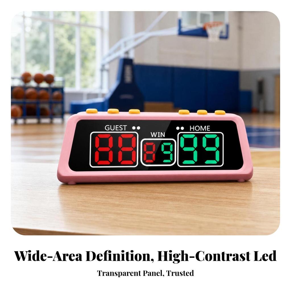 Score Counter with SixDigit Display | Rechargeable, Compact Body, LED Counter, for Tabletop