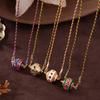 Ethnic Style Women's Collarbone Chain Neck Jewelry Bohemian Multicolor Necklace  Summer