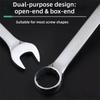 Chrome Vanadium Steel Combination Wrench 6-32mm Combo Spanner Open Box End Wrench  Home Use