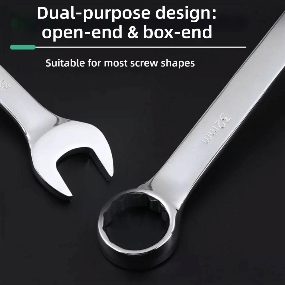 Chrome Vanadium Steel Combination Wrench 6-32mm Combo Spanner Open Box End Wrench Home Use