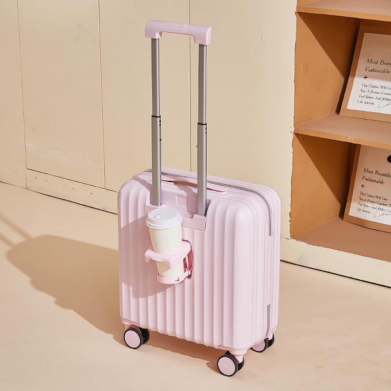 18" Lightweight Password-Protected Unisex Boarding Suitcase with Customizable Logo