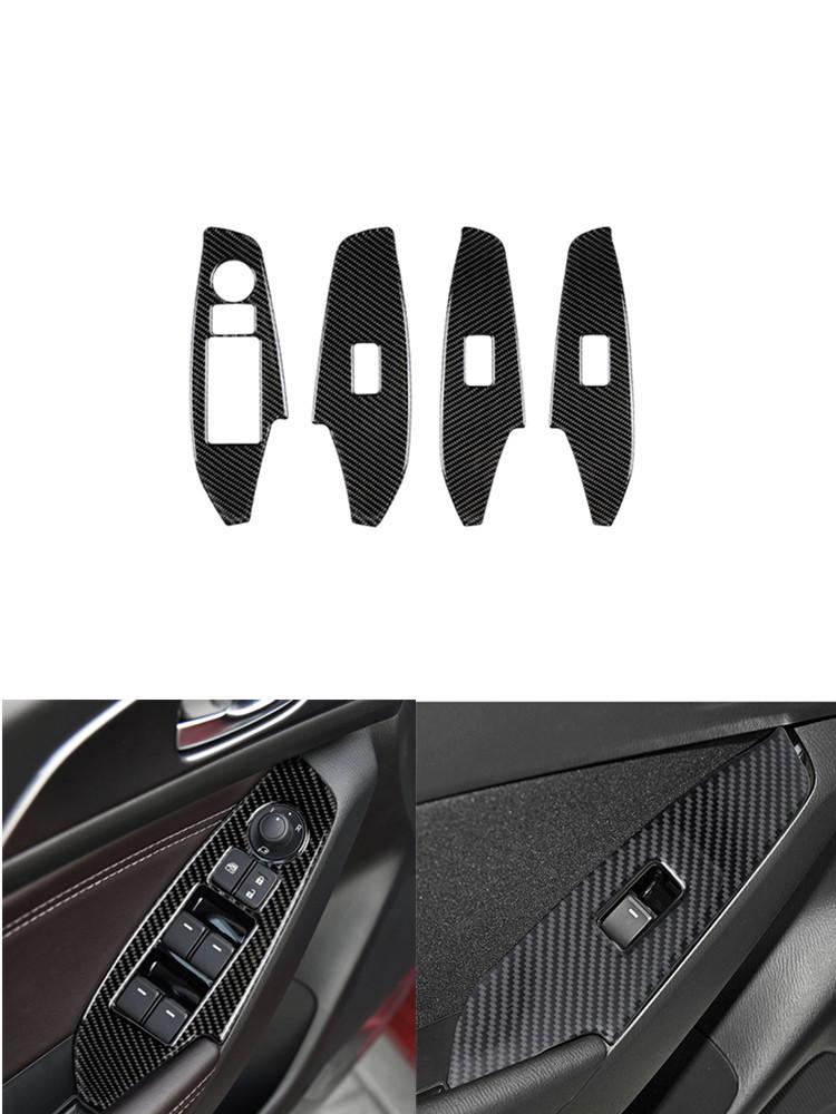 Car Interior Decoration Protection Carbon Fiber Sticker For Mazda 3 Axela 2017-2018 Styling Accessories