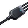 3in1 MultiUse Series USB Cable To Lightning USBC Micro USB 30cm Black