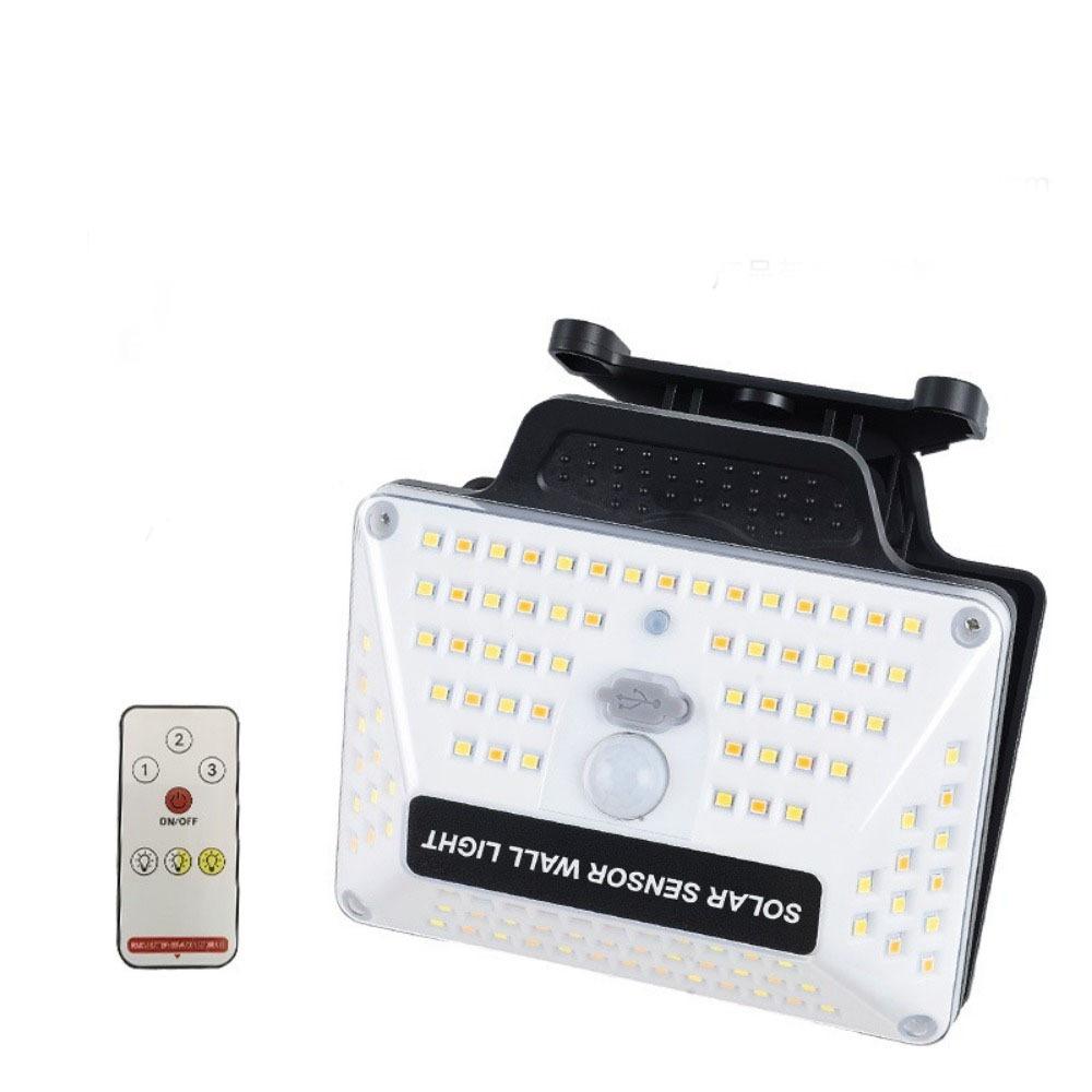 Waterproof Solar Motion Sensor Light USB Charging Clip on Solar Wall Lamp High Bright Remote Control Solar Clip Light