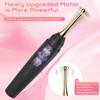 Silicone G-Spot Vibrating Pen Set with Replaceable Head - 10 Frequencies for Female Stimulation.