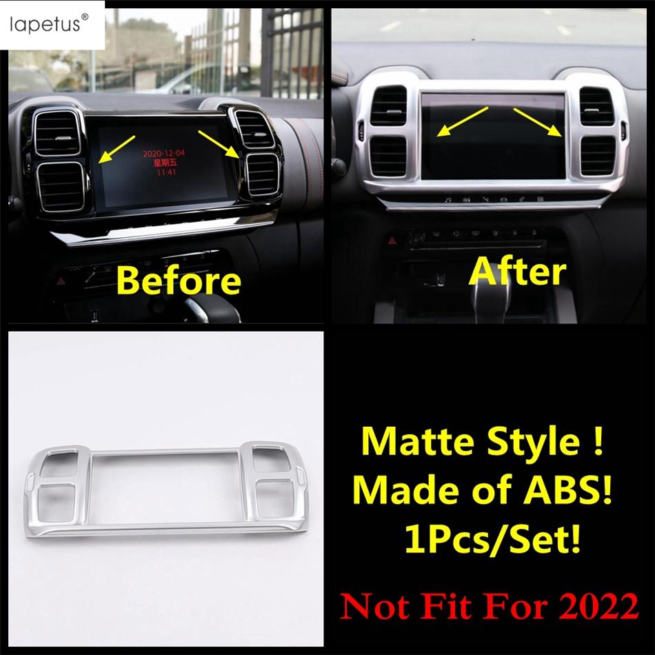 Dashboard AC Air Outlet Vents / Gear Shift Head / Handle Bowl Cover Trim Matte Accessories For Citroen C5 Aircross 2018 - 2024