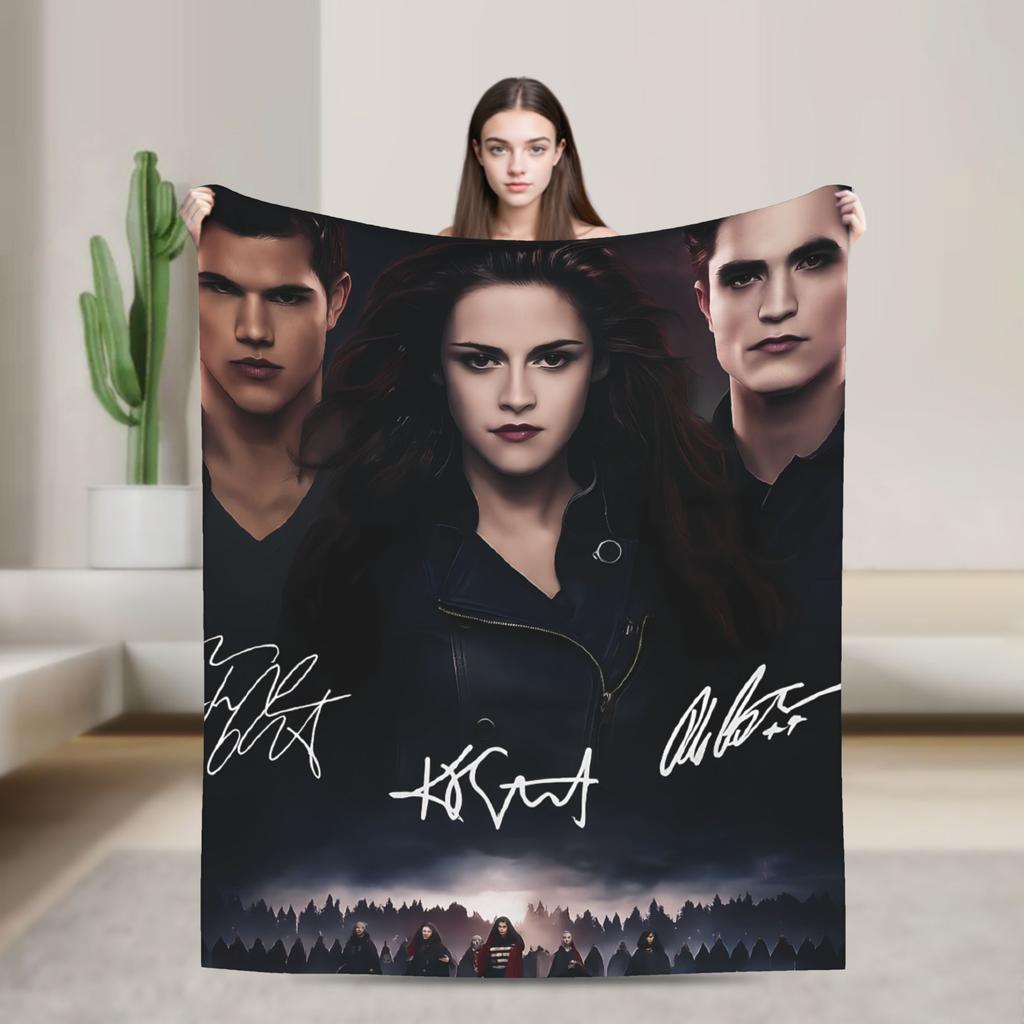 Jacob Die Twilight Saga Decke Qualität Warm Weich Überwurfdecke Winter Mädchen Jungen Sofa Bett Grafischer Bettbezug