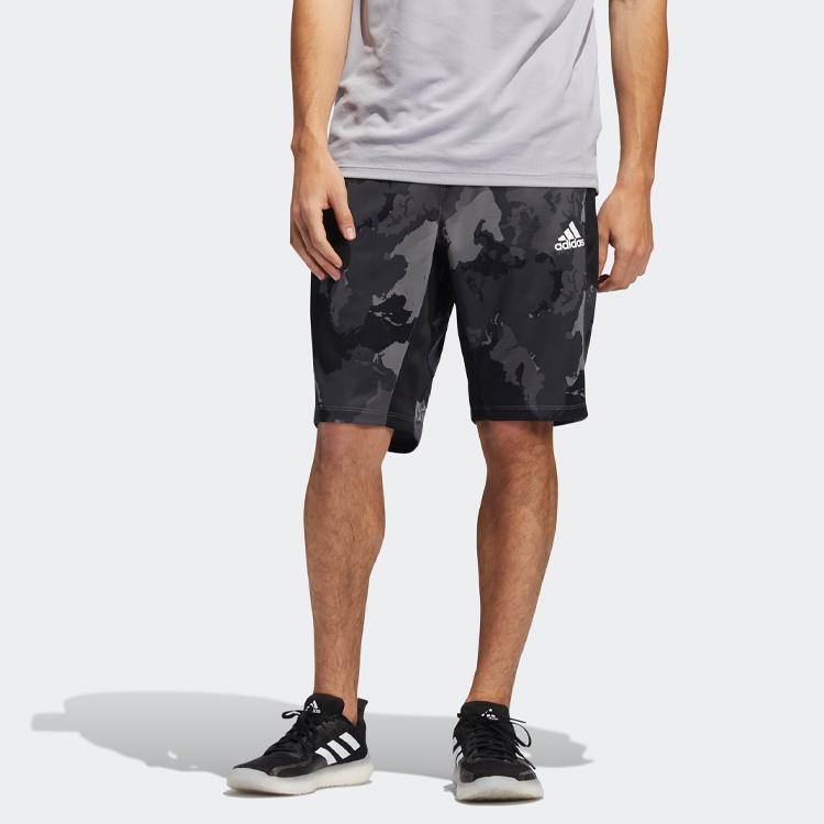 adidas Camo Short Camouflage Printing Sports Training Shorts Gray Men's GH5161