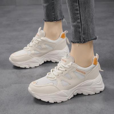 Modische vielseitige Laufschuhe für Damen 2025 - Lässige Sportsneaker mit dicker Sohle für Frühling/Herbst