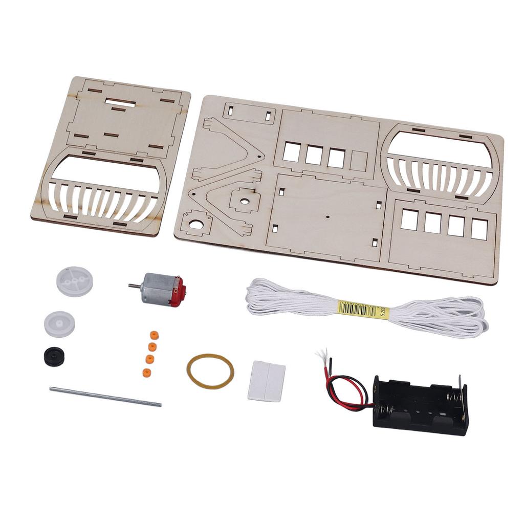 DIY Wooden Sightseeing Cable Car Wooden Science Experiment Toy Kit for Kids Christmas Birthday