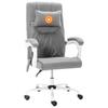 Massage Office Chair Grey Fabric