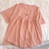 Minimalist Waffle Summer Short Sleeve Sports Women's Suit