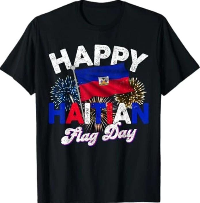 

Happy Haitian Flag Day Pride Haiti 1804 Mens Womens Kids T-Shirt 2XL