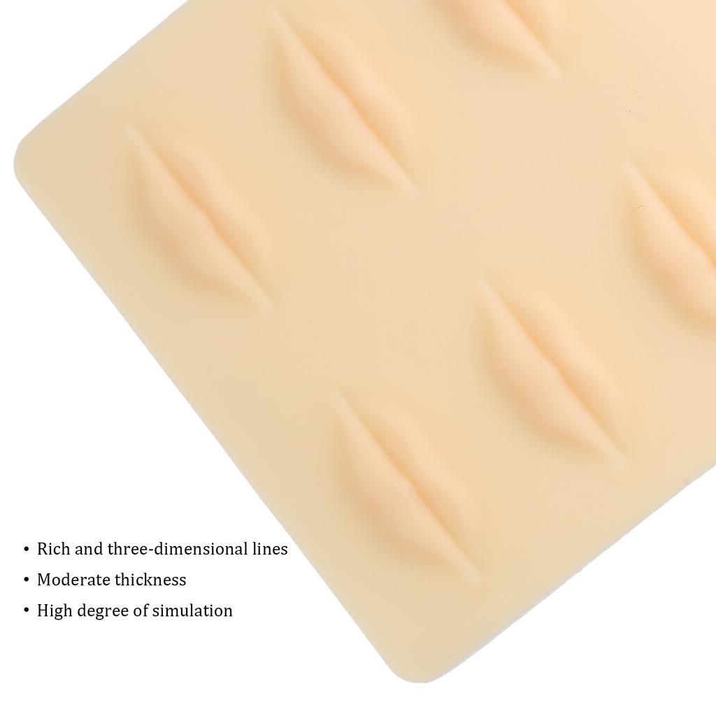 Silicone Makeup Lip Tattoo Practice Skin Microblading Practice Skin for Artists Beginners