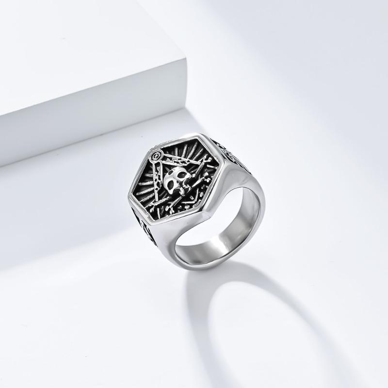 Skull Titanium Ring Men's Personalised Fashion Jewellery