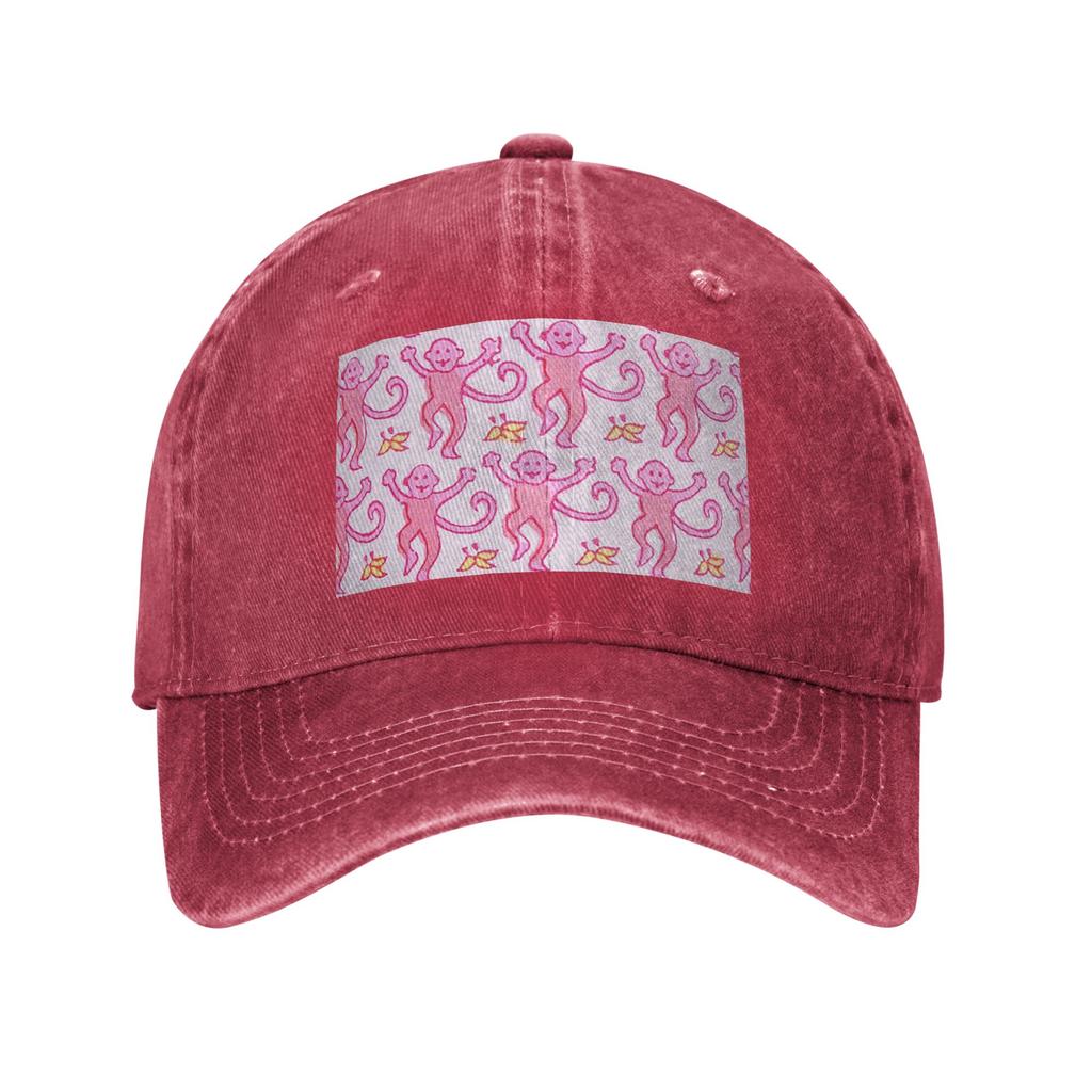 Preppy Roller Monkeys Rabbit Denim Fabric Cap Casual Baseball Caps Adjustable Hat Summer Unisex Baseball Hats