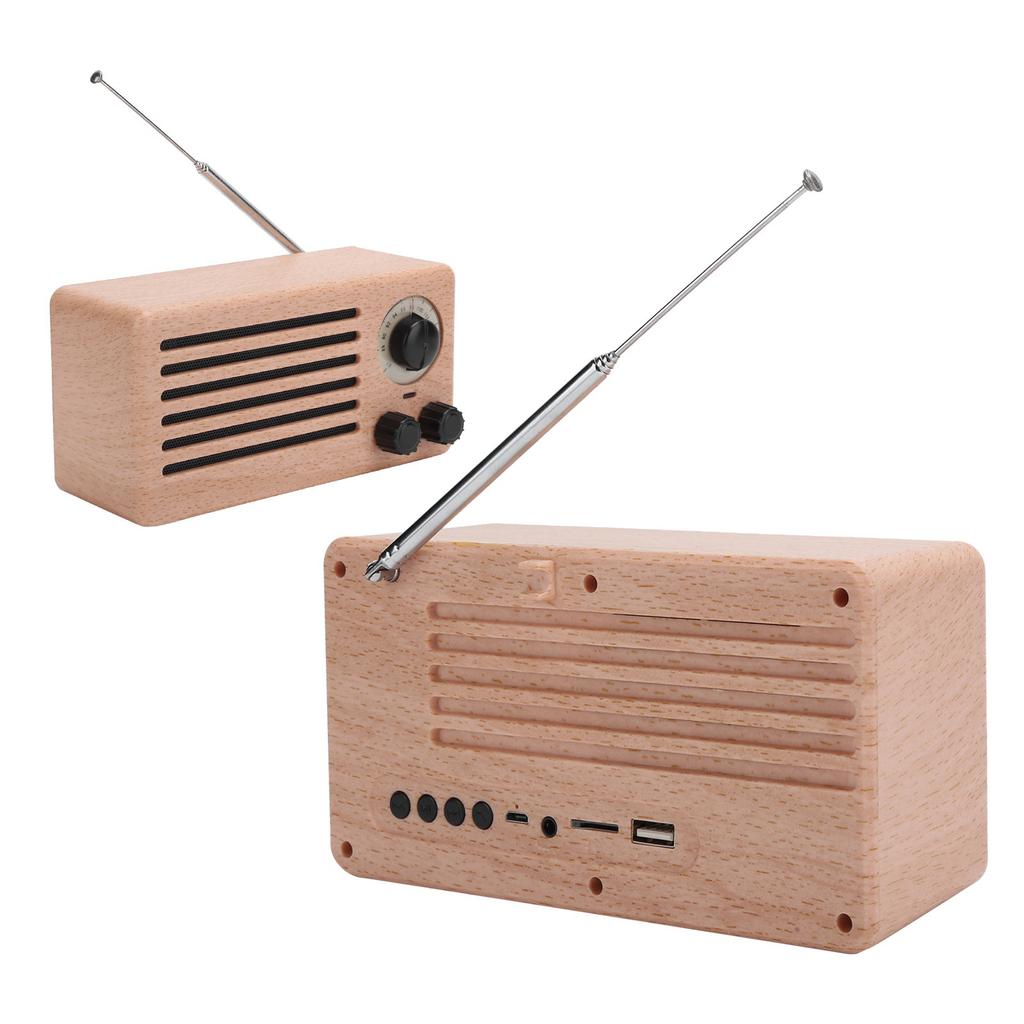 Ретро Мини Bluetooth Динамик Бас или Стерео Сабвуфер FM Радио Поддержка AUX USB Hands Free