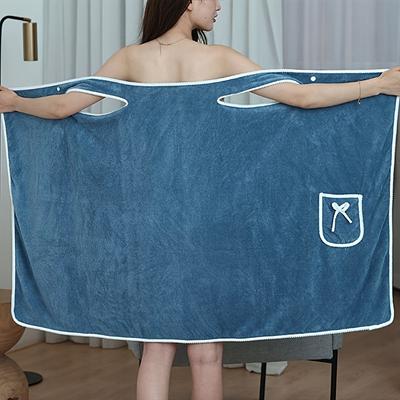 Ultra-Soft Coral Fleece Women's Bathrobe - Hypoallergenic, Perfect for Spa, Pool, Gym, Travel & Home Use