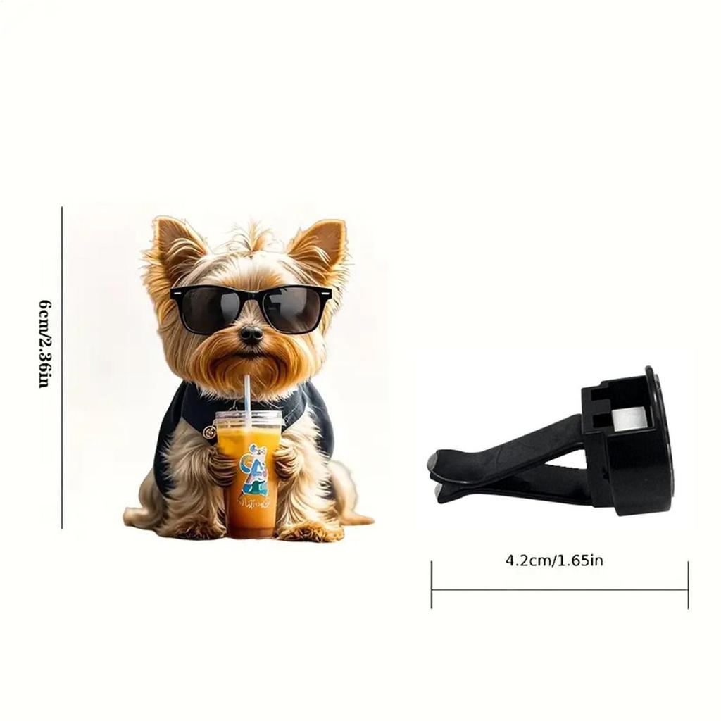 Odświeżacze Powietrza do Samochodu 2D Płaski Akrylowy Dyfuzor Dekoracyjny Pies Dyfuzor Perfum na Codzienny Dojazd Podróż Drogowa Noc