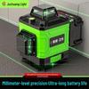 Green Light Laser Level: 12-Point High Precision, Infrared Wall Mount with Automatic Ground Calibration.
