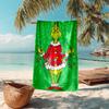 Christmas Gift Oscar Comedy Movie How the Grinch Stole Christmas Soft Beach Towel Outdoor Camping Vacation Swinging Beach Scarf Decorative Blanket B21