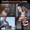 For iPhone 16 Plus Case Compatible with MagSafe Ring Holder Kickstand TPU+PC Phone Cover