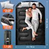 Double Sleeping Bag for Adults Mens with Pillow XL Queen Size Two Person Sleeping Bag for All Season Camping Hiking Backpacking  Practical Use