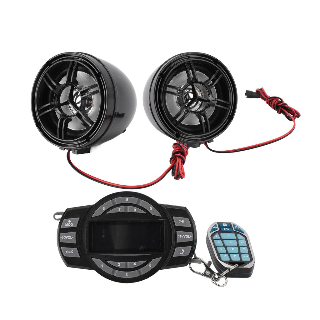 3 Zoll Bluetooth Motorrad Lautsprecher 16 Taste Fernbedienung Anti Diebstahl Wasserdicht Motorrad Sound