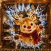 Statisch Haftende Fensterdekoration 3D Weihnachts-Haftsticker, Abnehmbare Aufkleber ohne Rückstände, Weihnachtsmann bricht durch Xmas Wandkunst Glas-Abziehbilder, Festliche Feiertage