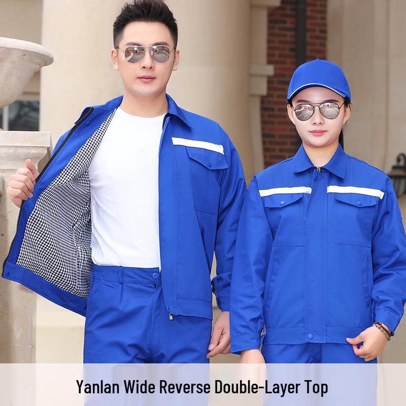 Men's Long Sleeve Workwear Set - Durable Labor Protection for Workshop and Auto Repair. Perfect for Spring and Autumn.