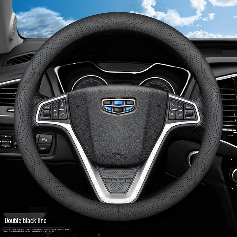 Universal Steering Wheel Cover for Geely Vision X3, X6, Xingyue L, Emgrand S, GSGL, Binyue, Boyue X, Binrui - All-Season Fit