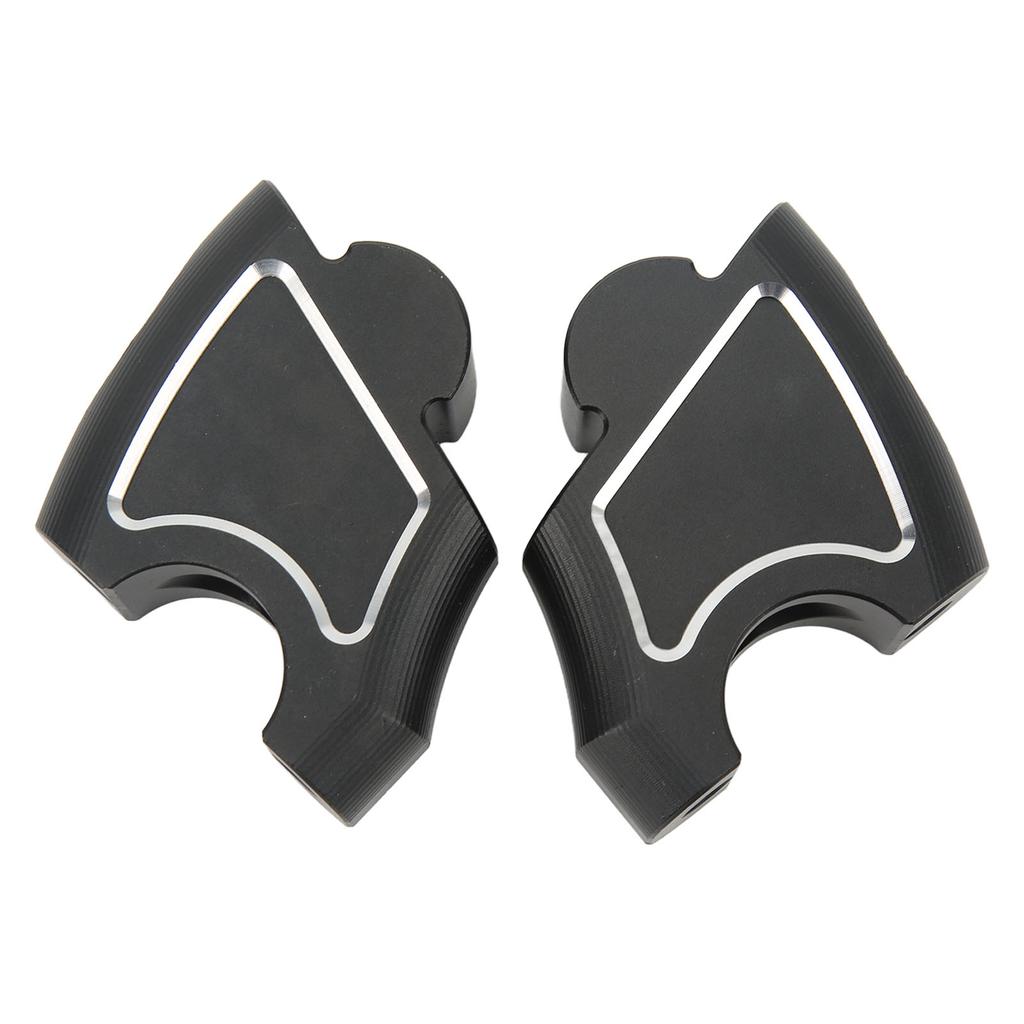 2PCS Handlebar Riser CNC Aluminum Alloy Replacement for Benelli TRK502X 502C TNT250 TNT300 Black with White Strip