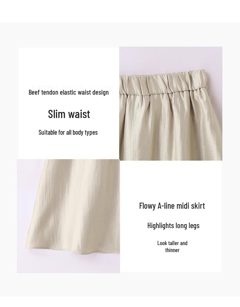 Stylish Spring/Summer 2025 Suit: Trendy Coat & Midi Skirt Set YB8865