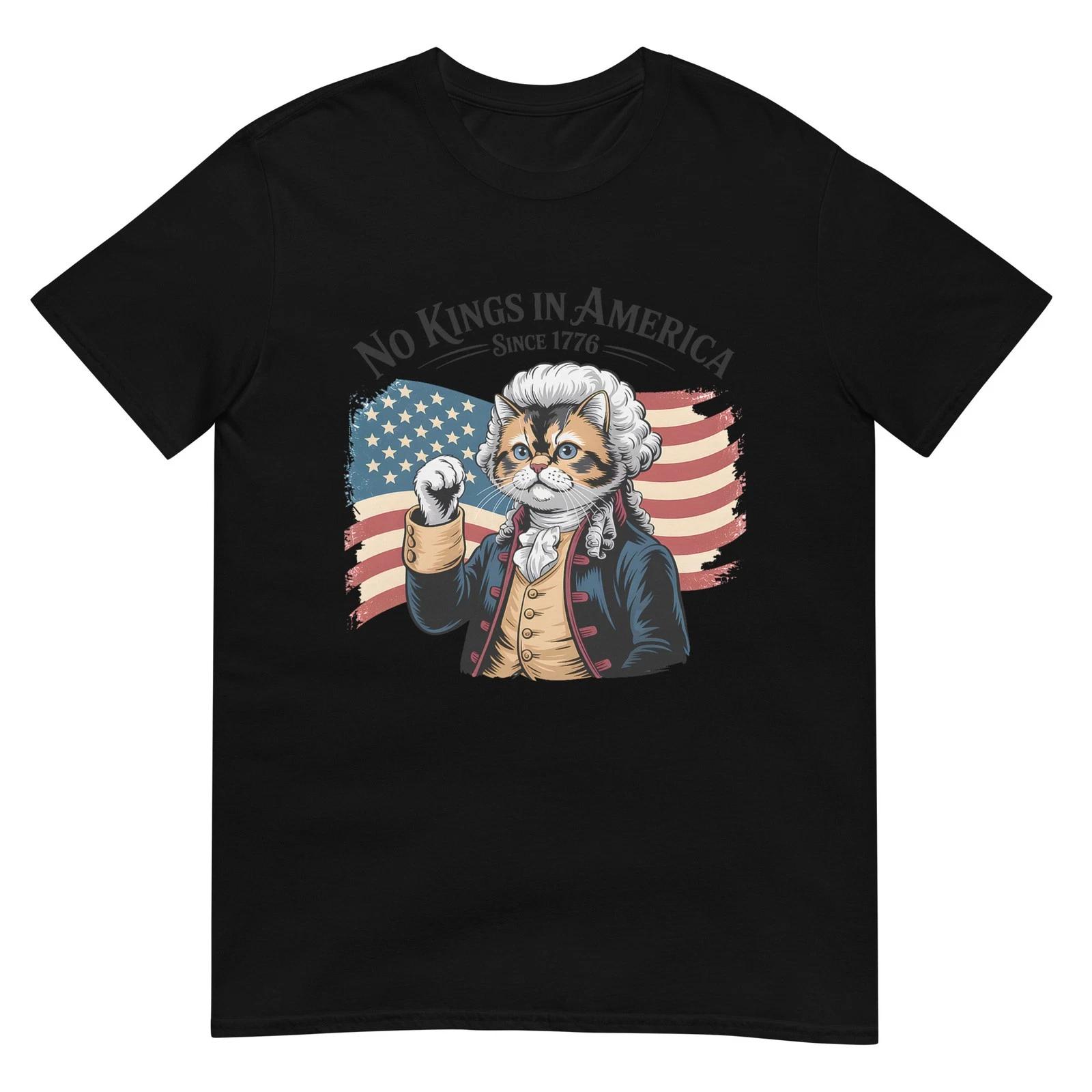 cat no kings in america since 1776, american flag 3XL