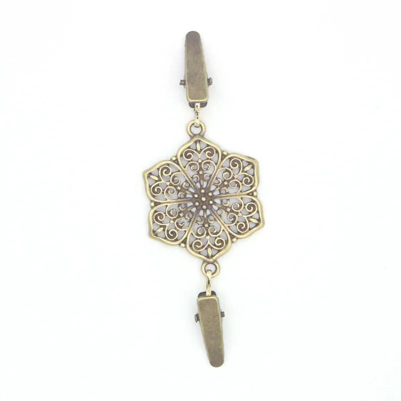 Cardigan Brooches Sweater Shawl Clips Pearl Spider Charm Brooch Pins Clip Collar Duck-mouth Jewelry Brooches DIY