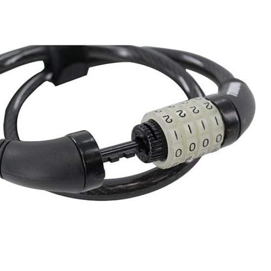 TORUNA11 Bicycle Wire Lock with Number Set and Black Dial, 700mm,