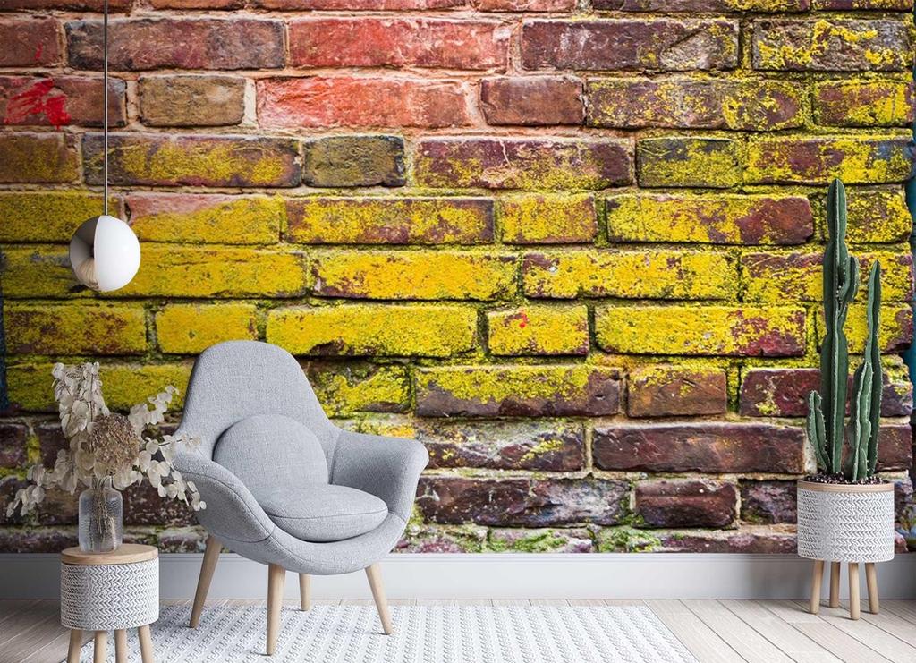 Wallpaper Old Coloured Brick Wall