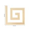 10Pcs 5x5CM   Waist Line Mirror Sticker Modern Acrylic Wall Stickers for Living Room