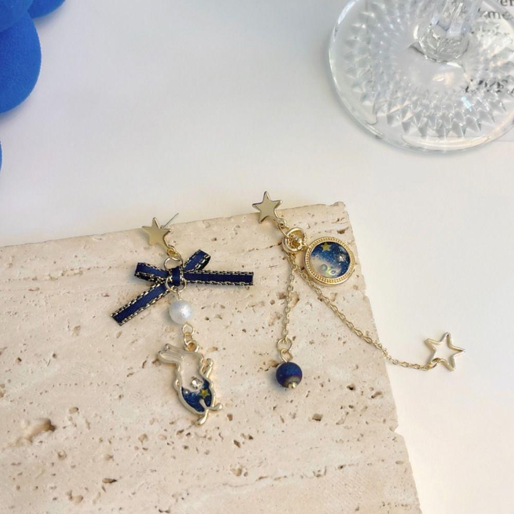 Tassel Unique Fashion Korean Style Earrings Crystal Ear Drop Fashion Jewelry Female Dangle Earrings